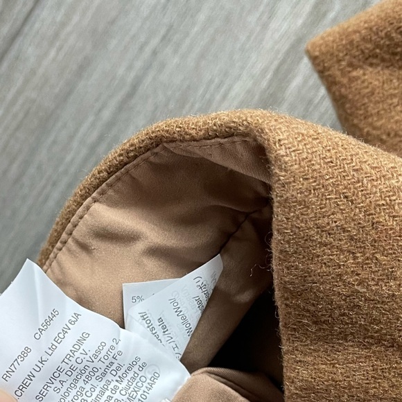 J. Crew| Wool, Laine Brown-Tan Mini Skirt with Ruffle Detail—Size 0••• - Picture 9 of 14